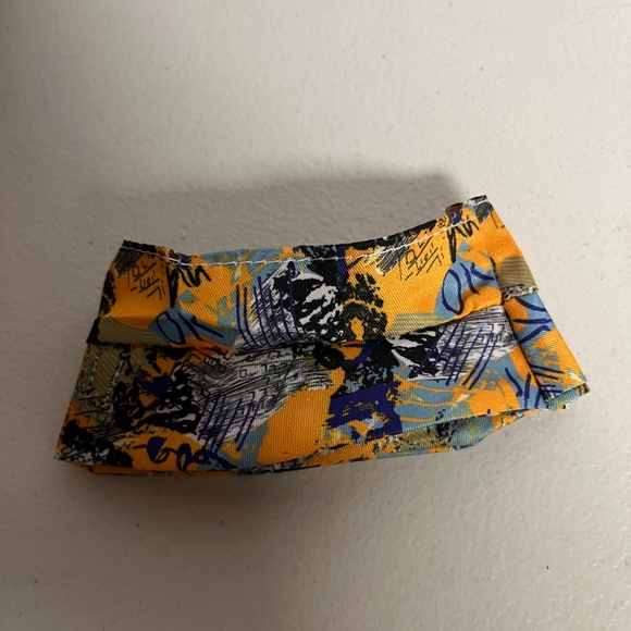 Designer Graffiti Overalls Boots Bucket Hat 3 Piece Outfit For Labubu Blue - Picture 11 of 11